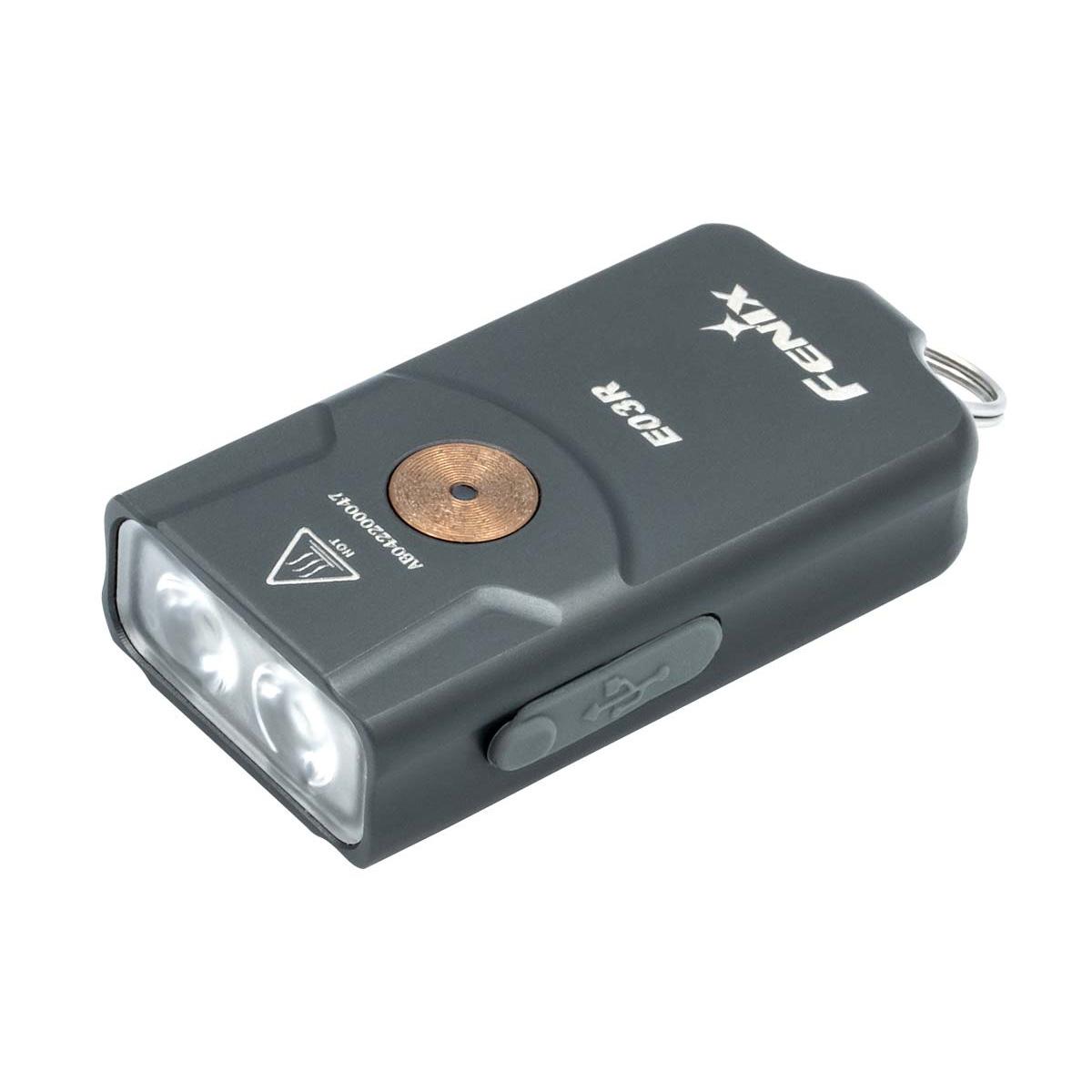 Fenix E03R Keychain Flashlight 260 Lumens, Rechargeable flashlight
